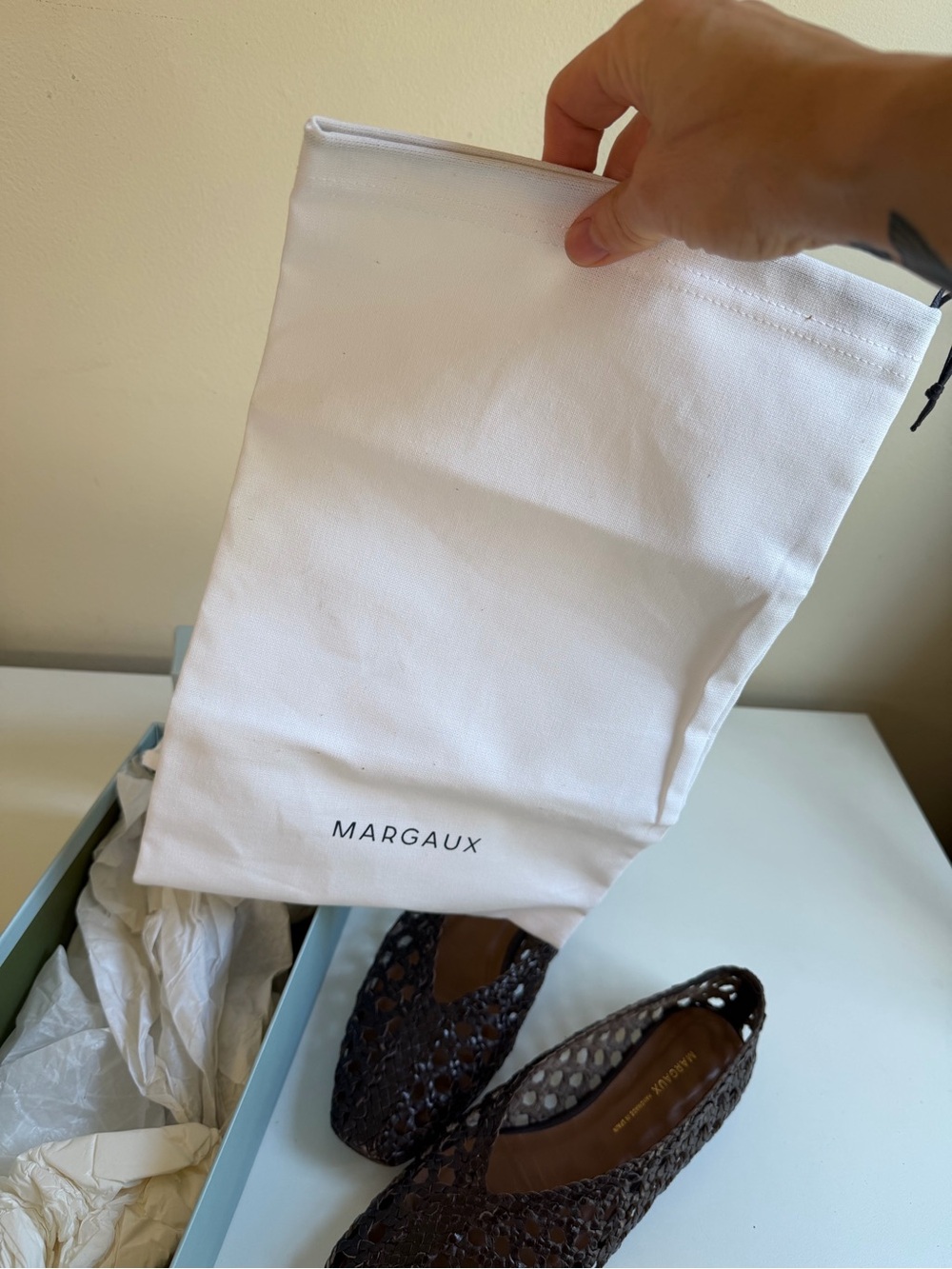 Margaux Woven Paz in Espresso Leather Size 37.5 - Picture 13 of 14